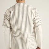 Seersucker Stripe SS Shirt - White
