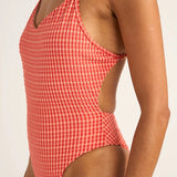 Lola Check One Piece - Red