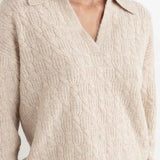 Lexie V-neck Jumper - Natural