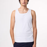 Linen Mick Tank Top - White