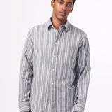 Colby Brushed Shirt 5332 - Grey Stripe