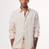 Enzo Shirt 5728 - Brown Stripe