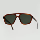 Jet Amber - Green Solid Lens