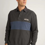 Terry Vintage Rugby Shirt - Charcoal