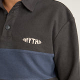 Terry Vintage Rugby Shirt - Charcoal