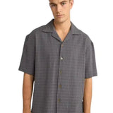 Relaxed Textur SS Shirt - Charcoal