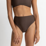 Bikini Hi Waist Pant Classic - Chocolate