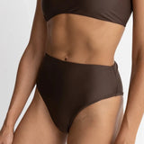 Bikini Hi Waist Pant Classic - Chocolate
