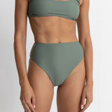 Bikini Hi Waist Pant Classic - Olive