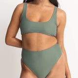 Bikini Crop Top Classic - Olive