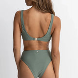 Bikini Crop Top Classic - Olive