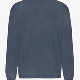 Oversized Organic LS T-shirt - Neptune Blue