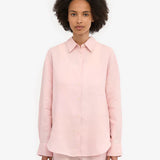 Organic Linen Oversized Shirt - Faded Pink