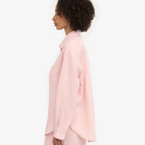 Organic Linen Oversized Shirt - Faded Pink