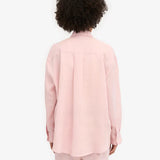 Organic Linen Oversized Shirt - Faded Pink