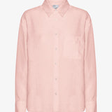 Organic Linen Oversized Shirt - Faded Pink