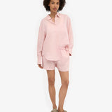 Organic Linen Shorts - Faded Pink