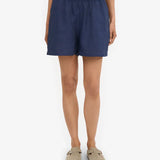 Organic Linen Shorts - Ivory White