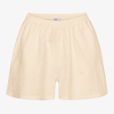 Organic Linen Shorts - Ivory White