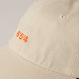 Washed Dad Cap - Beige 6/5/4 logo