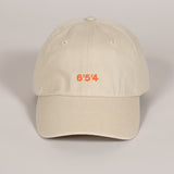 Washed Dad Cap - Beige 6/5/4 logo