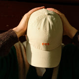 Washed Dad Cap - Beige 6/5/4 logo