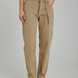 Kenzie Relaxed Belt Jeans - Dark Sand