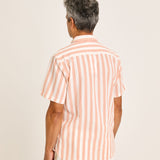 Alegre Printed Pattern Shirt - Clay Stripes