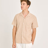 Silveira Panama Shirt - Clay Stripes