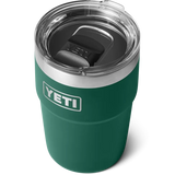Rambler 16 Oz Stackable Cup - Black Forest Green