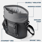 Hopper M30 Soft Cooler - Charcoal