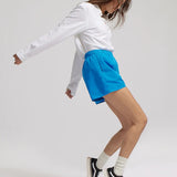 W's Organic Twill Shorts - Pacific Blue