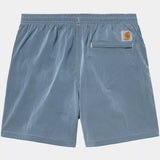 Canby Swim Trunks - Clay Blue / White