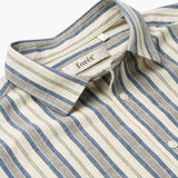 Cosmos Linen Shirt - Blue Stripe