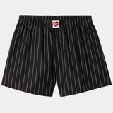 Cotton Boxer - Seaton Stripe Black / Wax