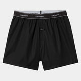 Cotton Script Boxers - Black