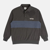 Terry Vintage Rugby Shirt - Charcoal
