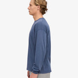 Oversized Organic LS T-shirt - Neptune Blue