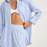 Zephyr Stripe Shorts - Blue