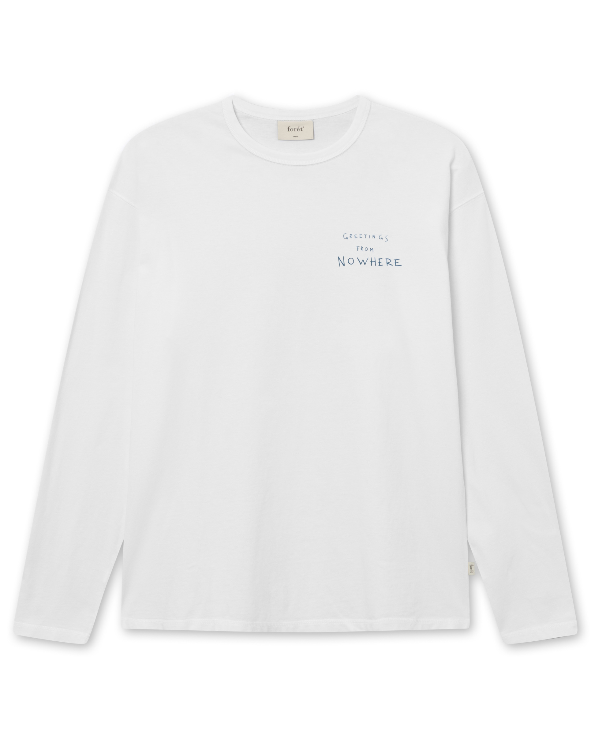 Långärmad t-shirt Paddle - White