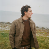Delta Wool Rib Knit - Wood Melange