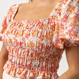 Top Pink Floral - Pink