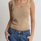 Cove Scoop Neck Tank - Henna
