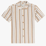 Paisley Stripe SS Shirt - Cedar