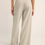 Valley Stripe Wide Leg Pant - Ivy
