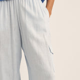 Amalfi Cargo Pant - Blue