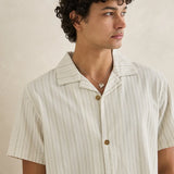 Vacation Stripe SS Shirt - Natural