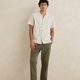 Vacation Stripe SS Shirt - Natural