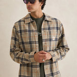 Oscar Check Shirt - Stone