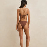 Lily Rib Holiday Pant - Chocolate